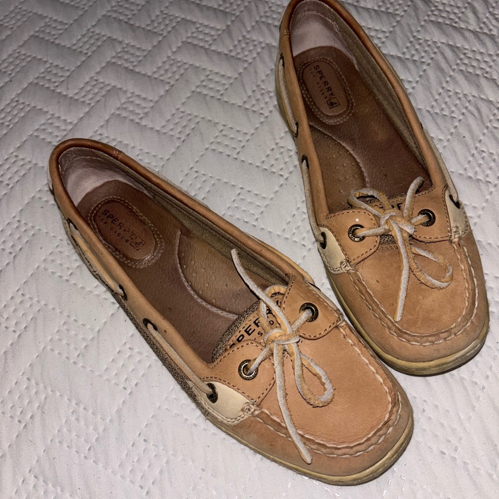 Sperry Women's Brown and Cream Loafers
